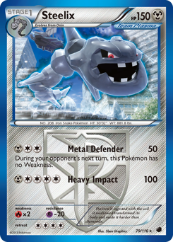 Steelix, Plasma Freeze #79, Pokémon TCG card