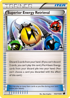 Superior Energy Retrieval, Plasma Freeze #103, Pokémon TCG card