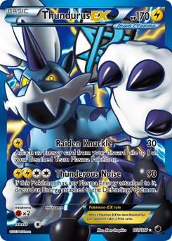 Thundurus-EX, Plasma Freeze #110, Pokémon TCG card
