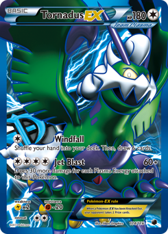Tornadus-EX, Plasma Freeze #114, Pokémon TCG card