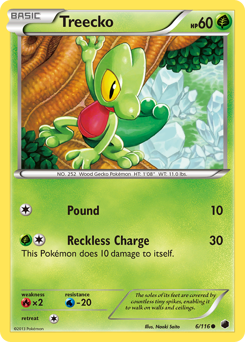 Treecko, Plasma Freeze #6, Pokémon TCG card