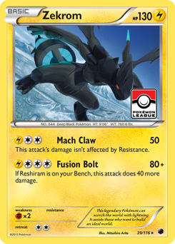 Zekrom, Plasma Freeze #39, Pokémon TCG card