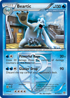 Beartic, Plasma Storm #41, Pokémon TCG card