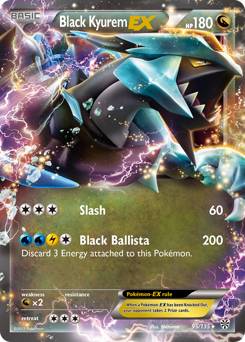 Black Kyurem-EX, Plasma Storm #95, Pokémon TCG card