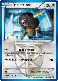 Bouffalant, Plasma Storm #114, Pokémon TCG card