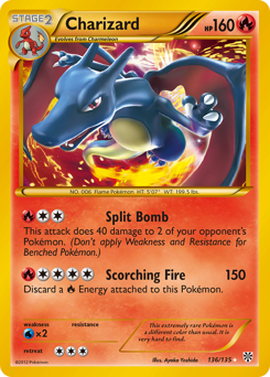 Charizard, Plasma Storm #136, Pokémon TCG card