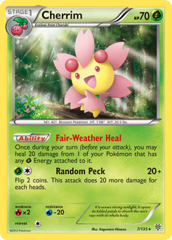 Cherrim, Plasma Storm #7, Pokémon TCG card