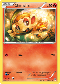 Chimchar, Plasma Storm #15, Pokémon TCG card