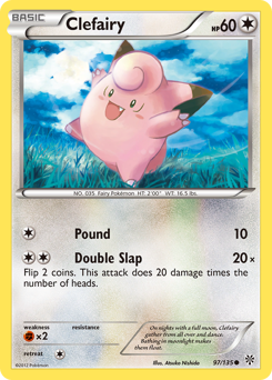 Clefairy, Plasma Storm #97, Pokémon TCG card