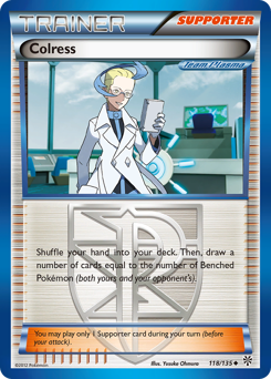 Colress, Plasma Storm #118, Pokémon TCG card