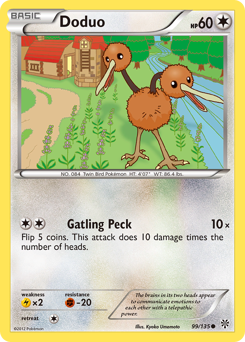 Doduo, Plasma Storm #99, Pokémon TCG card