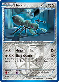Durant, Plasma Storm #91, Pokémon TCG card
