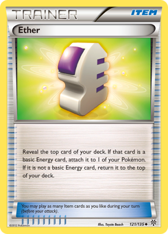 Ether, Plasma Storm #121, Pokémon TCG card