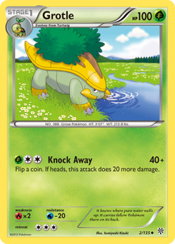 Grotle, Plasma Storm #2, Pokémon TCG card