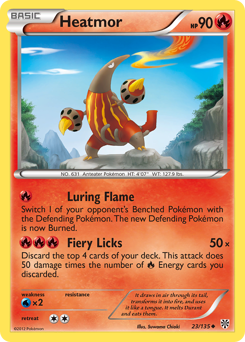 Heatmor, Plasma Storm #23, Pokémon TCG card