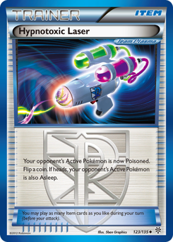 Hypnotoxic Laser, Plasma Storm #123, Pokémon TCG card