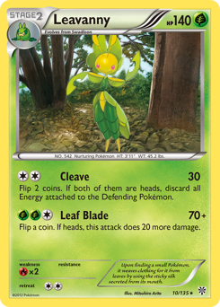 Leavanny, Plasma Storm #10, Pokémon TCG card