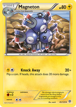 Magneton, Plasma Storm #45, Pokémon TCG card