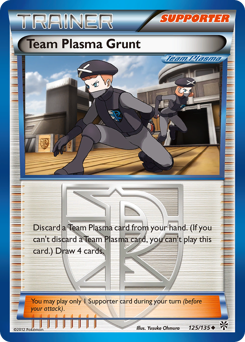 Team Plasma Grunt, Plasma Storm #125, Pokémon TCG card