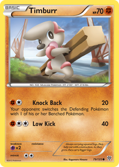 Timburr, Plasma Storm #79, Pokémon TCG card