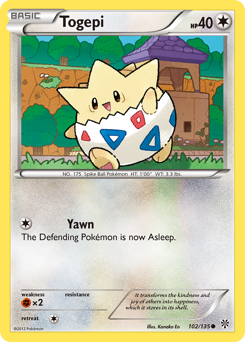 Togepi, Plasma Storm #102, Pokémon TCG card