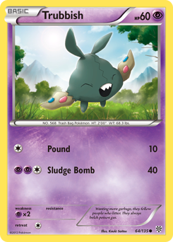 Trubbish, Plasma Storm #64, Pokémon TCG card