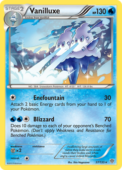 Vanilluxe, Plasma Storm #37, Pokémon TCG card