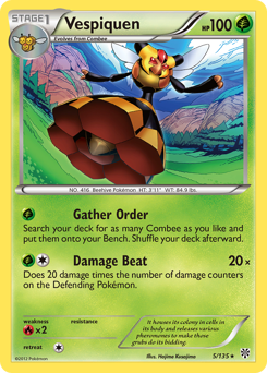 Vespiquen, Plasma Storm #5, Pokémon TCG card