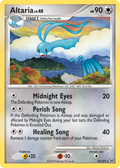Altaria, Platinum #18, Pokémon TCG card