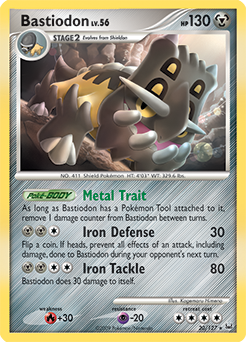 Bastiodon, Platinum #20, Pokémon TCG card