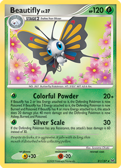 Beautifly, Platinum #21, Pokémon TCG card