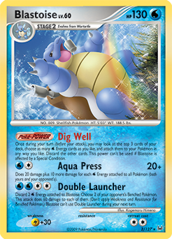 Blastoise, Platinum #2, Pokémon TCG card