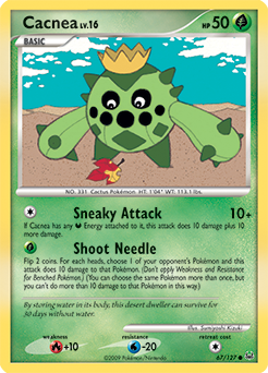 Cacnea, Platinum #67, Pokémon TCG card