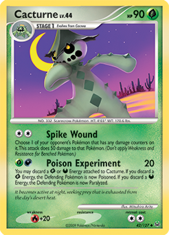 Cacturne, Platinum #42, Pokémon TCG card