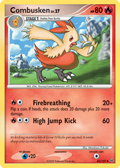 Combusken, Platinum #45, Pokémon TCG card