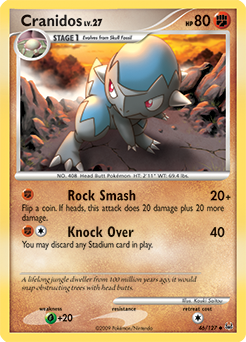 Cranidos, Platinum #46, Pokémon TCG card