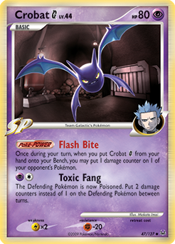 Crobat G, Platinum #47, Pokémon TCG card