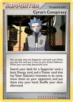 Cyrus's Conspiracy, Platinum #105, Pokémon TCG card