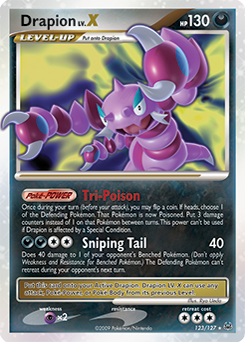 Drapion LV.X, Platinum #123, Pokémon TCG card