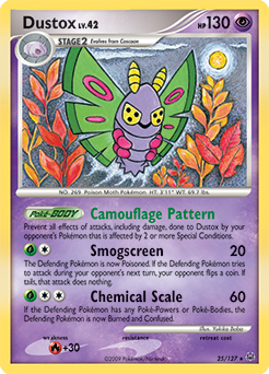 Dustox, Platinum #25, Pokémon TCG card