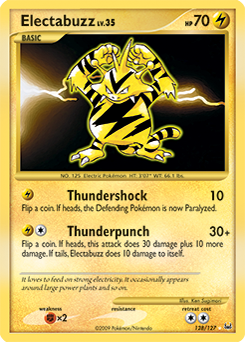 Electabuzz, Platinum #128, Pokémon TCG card