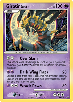 Giratina, Platinum #10, Pokémon TCG card