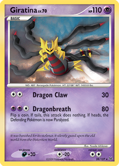 Giratina, Platinum #28, Pokémon TCG card