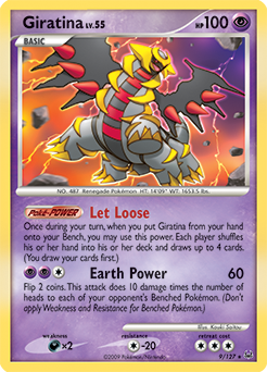 Giratina, Platinum #9, Pokémon TCG card