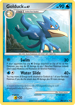 Golduck, Platinum #29, Pokémon TCG card