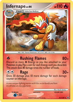 Infernape, Platinum #31, Pokémon TCG card