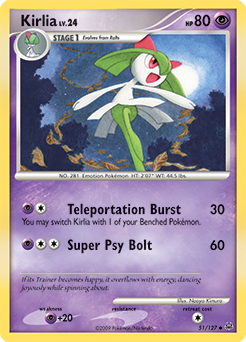 Kirlia, Platinum #51, Pokémon TCG card