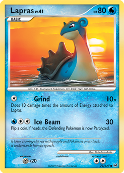 Lapras, Platinum #79, Pokémon TCG card
