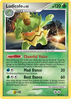 Ludicolo, Platinum #34, Pokémon TCG card