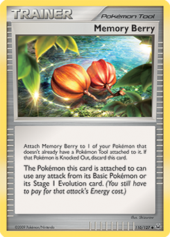 Memory Berry, Platinum #110, Pokémon TCG card